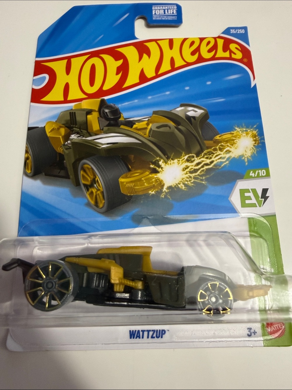 Mattel Hot Wheels Wattz'Up Gold and Black Die-Cast Toy Car